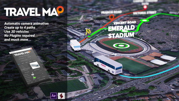 VideoHive Travel Map 24660150