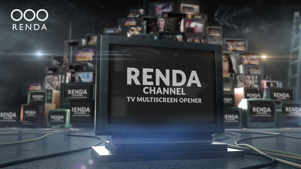 VideoHive Tv Video Multiscreen Opener 23933125