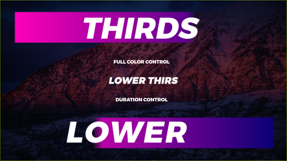 VideoHive Typo Lower Thirds 20169882