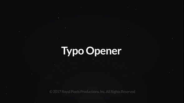 VideoHive Typography Opener 20022932