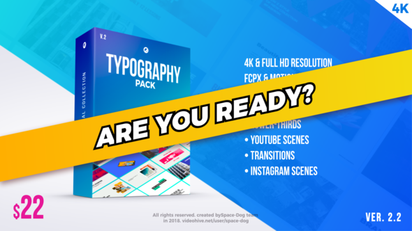VideoHive Typography Pack PRO | FCPX or Apple Motion 21729093