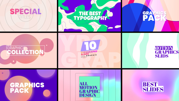 VideoHive Typography Slides Pack 37966265