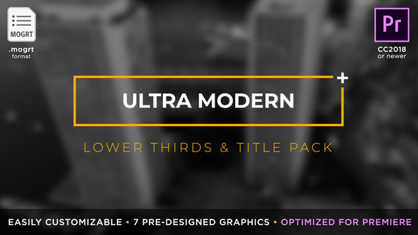 VideoHive Ultra Modern Titles & Lower Thirds | MOGRT for Premiere Pro 21879654