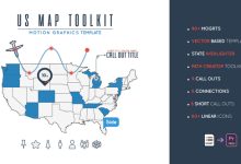 VideoHive Us Map Toolkit 23670313