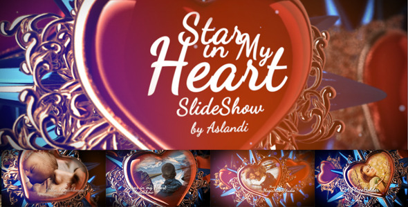 VideoHive Valentine Day Star in My Heart SlideShow Photo Gallery 14080381