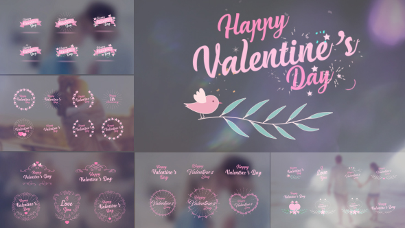 VideoHive Valentine's Day Badge Pack 19334517