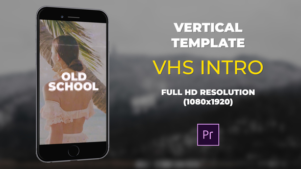 VideoHive Vertical VHS Intro 23309640