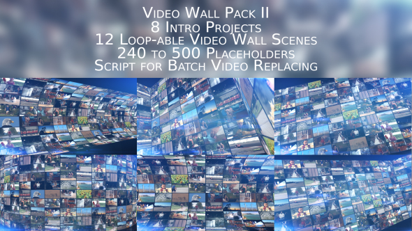 VideoHive Video Wall Pack II 19677631