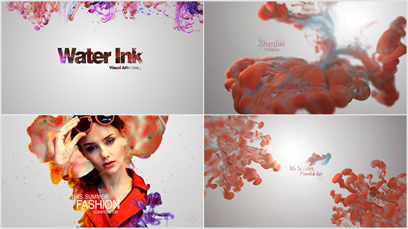 VideoHive Water Ink Package 20933155