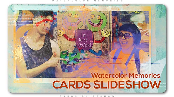 VideoHive Watercolor Memories Cards Slideshow 20590519