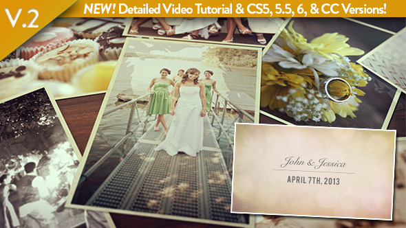 VideoHive Wedding Photos Slideshow 4565295