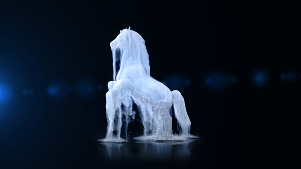 VideoHive White Horse Logo Reveal 27535114