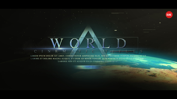 VideoHive World Cinematic Titles 23266913