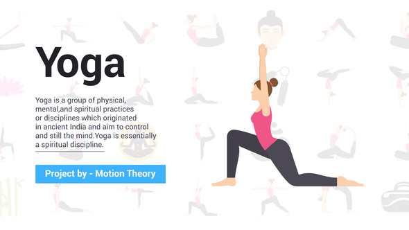 VideoHive Yoga Icons 37622544