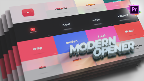 VideoHive YouTube Channel Intro Opener For Premiere Pro MOGRT 25581335