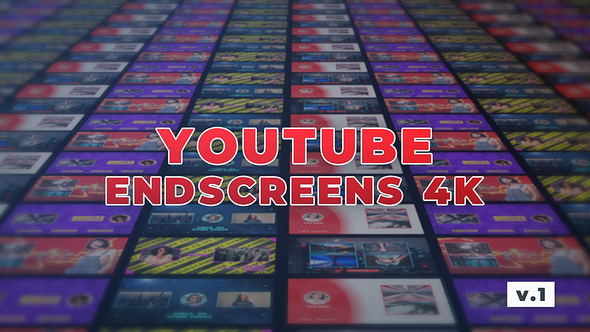 VideoHive YouTube EndScreens 4K v.1 26838437