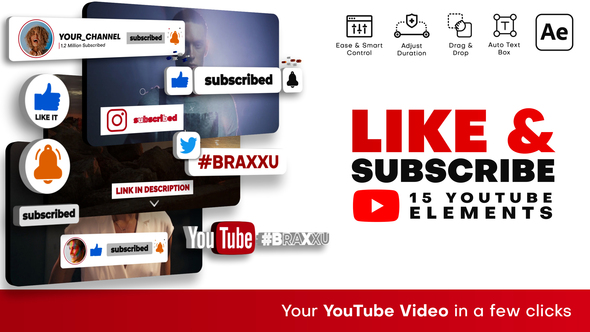 VideoHive YouTube Like & Subscribe 37971002