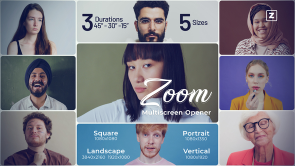 VideoHive Zoom Multiscreen Opener 37483592