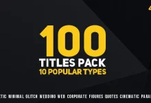 Videohive 100 Titles Pack (10 popular types) 16133036