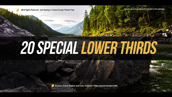 Videohive Elegant Lower Thirds 18629796