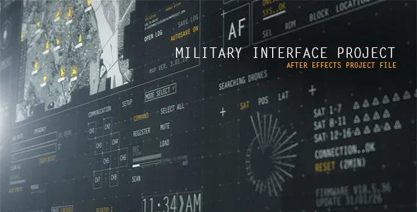 Videohive HUD Military Interface Project 12586082