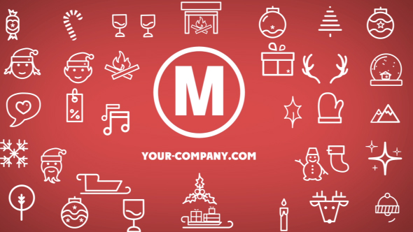 Videohive Minimal Christmas Icons 19031705