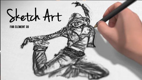 Videohive Pencil Sketch Art 17913816