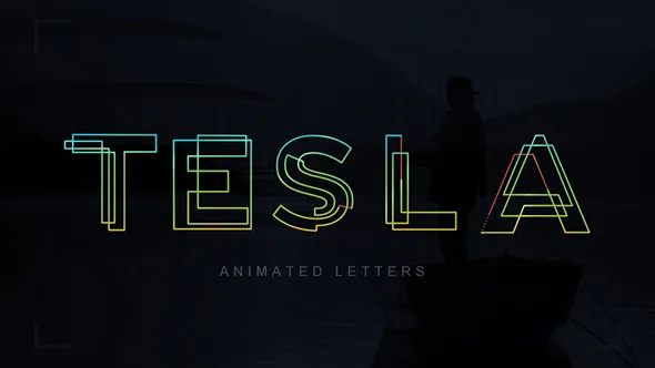 Videohive Tesla Animated Letters 19249939