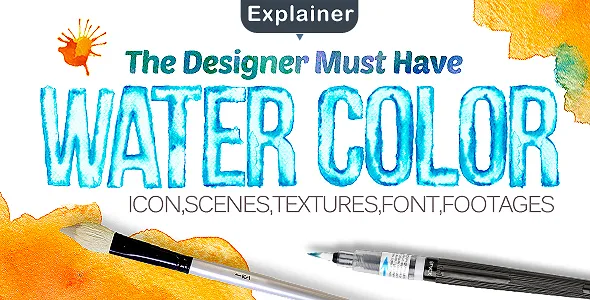 Videohive Water Color Pack 14499982