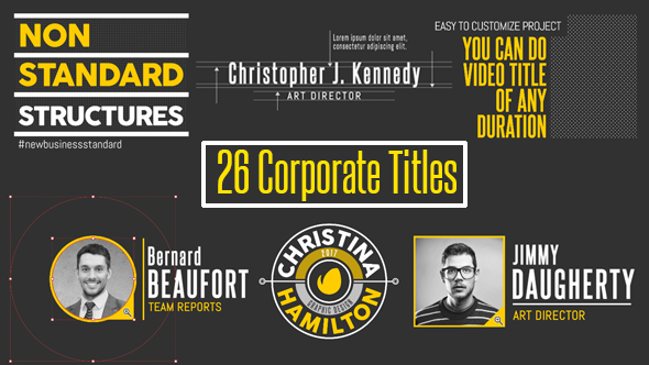 VideoHive 26 Corporate Titles 17929371