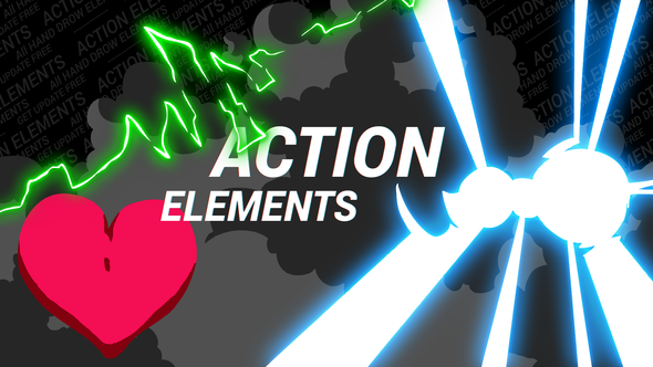 VideoHive 2D Action Elements Pack 22531304
