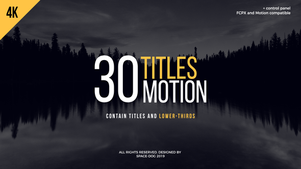 VideoHive 30 Motion Titles | FCPX or Motion 23651312