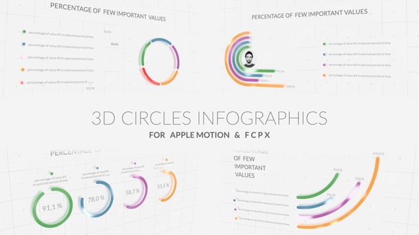 VideoHive 3D Circles Infographics 30811289