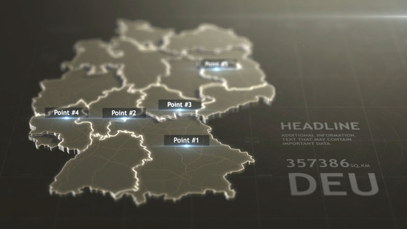 VideoHive 3D Germany Map 29592511