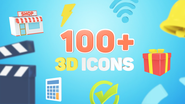 VideoHive 3D Icons 27781406