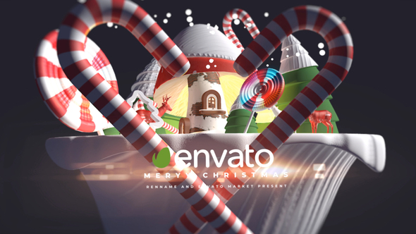 VideoHive 3d Cartoon Christmas Logo 29348492