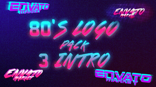 VideoHive 80's Logo Intro Pack 3 in 1 19497990