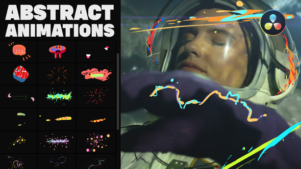 VideoHive Abstract Animations Pack for DaVinci Resolve 37298510