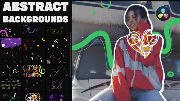 VideoHive Abstract Backgrounds and Transitions Pack for DaVinci Resolve 37916331
