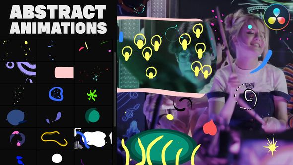 VideoHive Abstract Elements for DaVinci Resolve 36866781