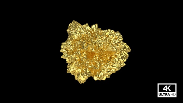 VideoHive Abstract Gold Nugget 4K 34230965