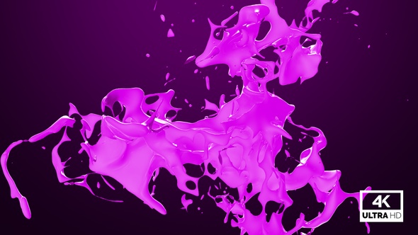 VideoHive Abstract Pink Paint Splash V4 34230977