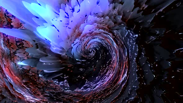 VideoHive Abstract explosion of a liquid changing texture in lilac tones 34168425