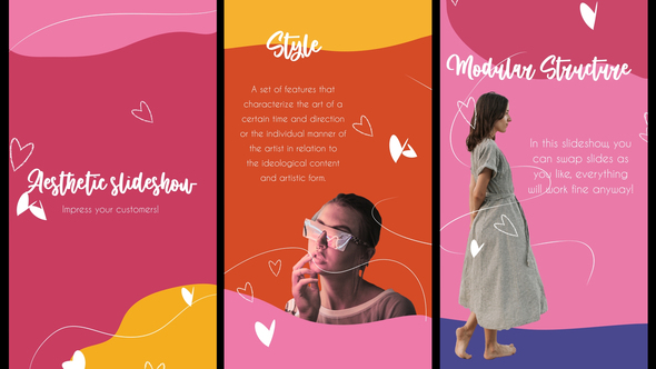 VideoHive Aesthetic Colorful Slideshow Stories | DaVinci Resolve 37269685