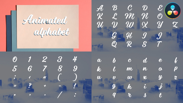 VideoHive Animated Alphabet | DaVinci Resolve 36758987