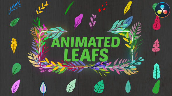 VideoHive Animated Leafs for DaVinci Resolve 36784134