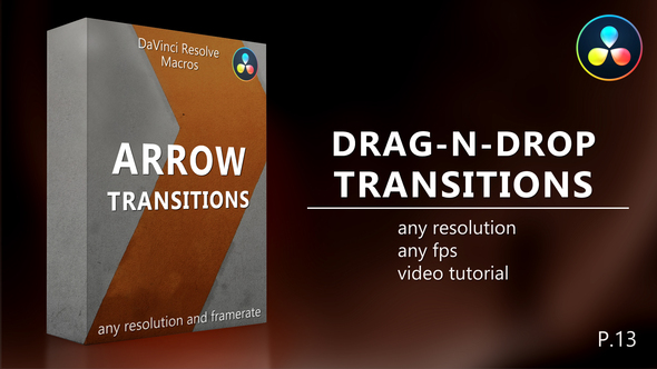 VideoHive Arrow Transitions for DaVinci Resolve 33442660