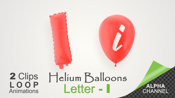 VideoHive Balloons With Letter – I 34158232