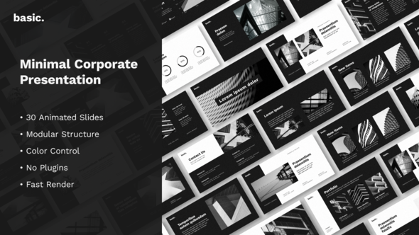 VideoHive Basic. Minimal Corporate Presentation 28758728