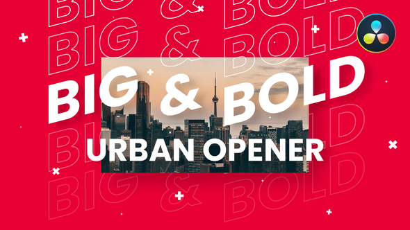VideoHive Big & Bold Urban Opener | For DaVinci Resolve 34906443